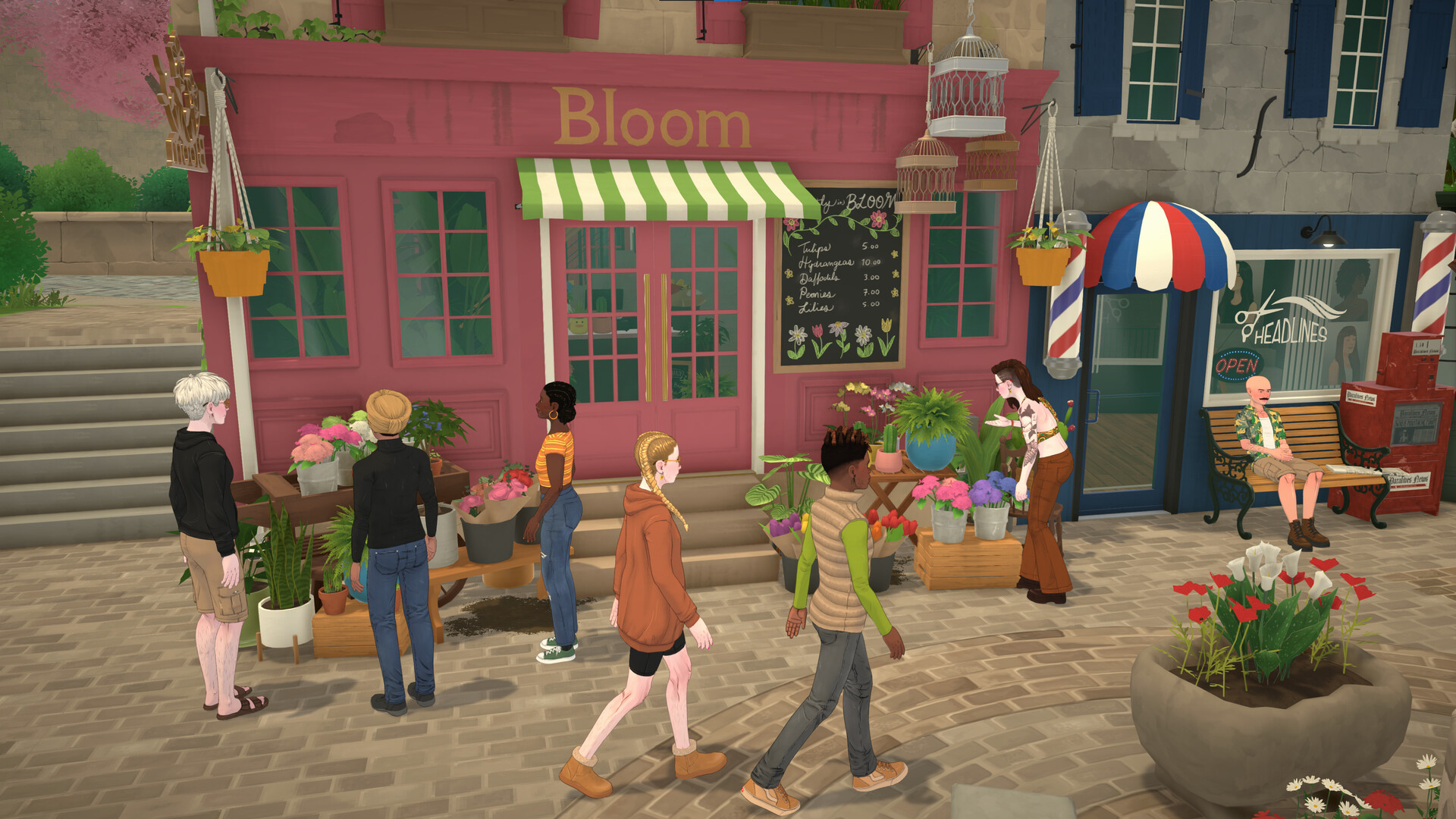 Paralives town exploration screenshot